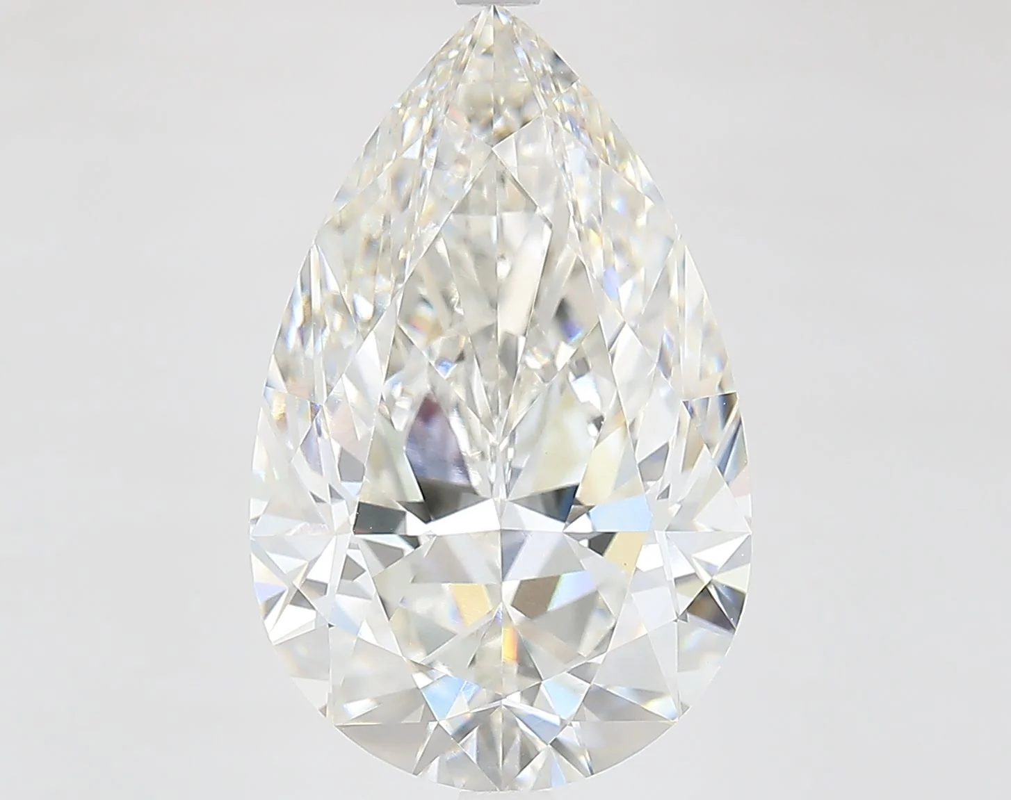 7.17 Carat G-VVS2 Pear Lab Diamond