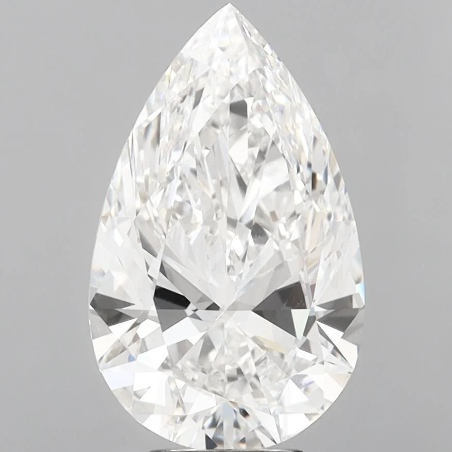 8.09 Carat F-VS1 Pear Lab Diamond