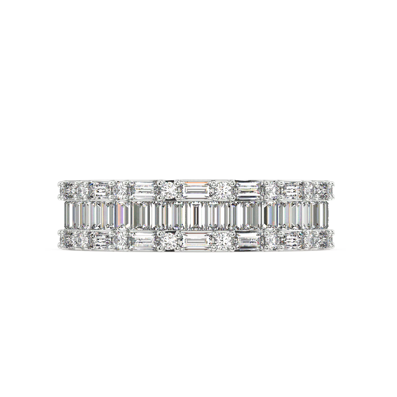 Atlas Baguette Diamond Ring - Image 11