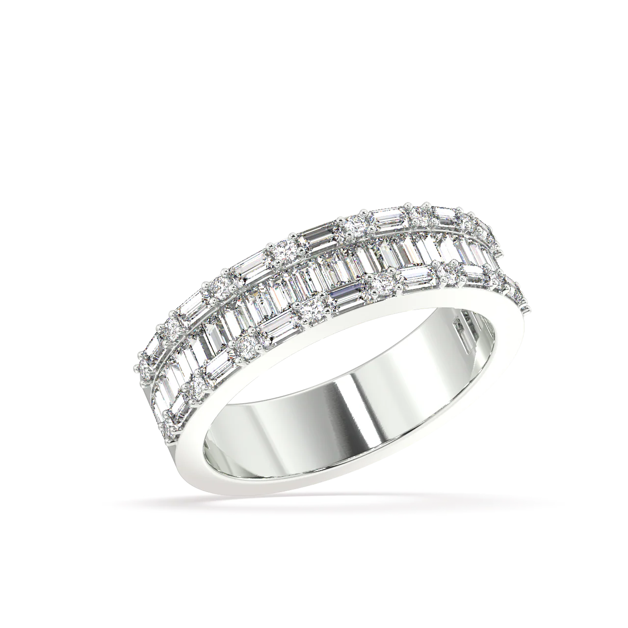 Atlas Baguette Diamond Ring - Image 12