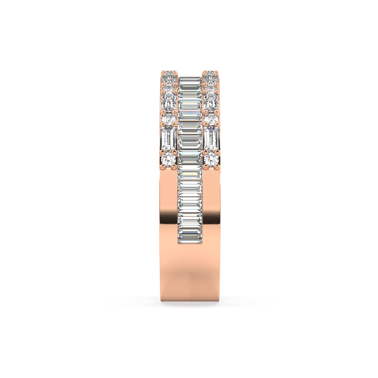 Atlas Baguette Diamond Ring - Image 9