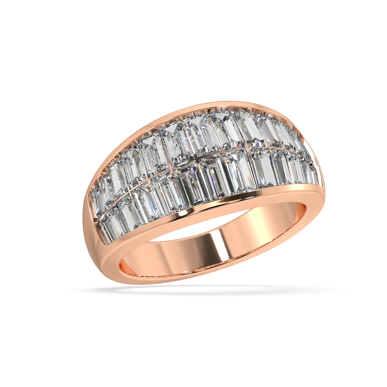 Audrey Baguette Diamond Ring - Image 7