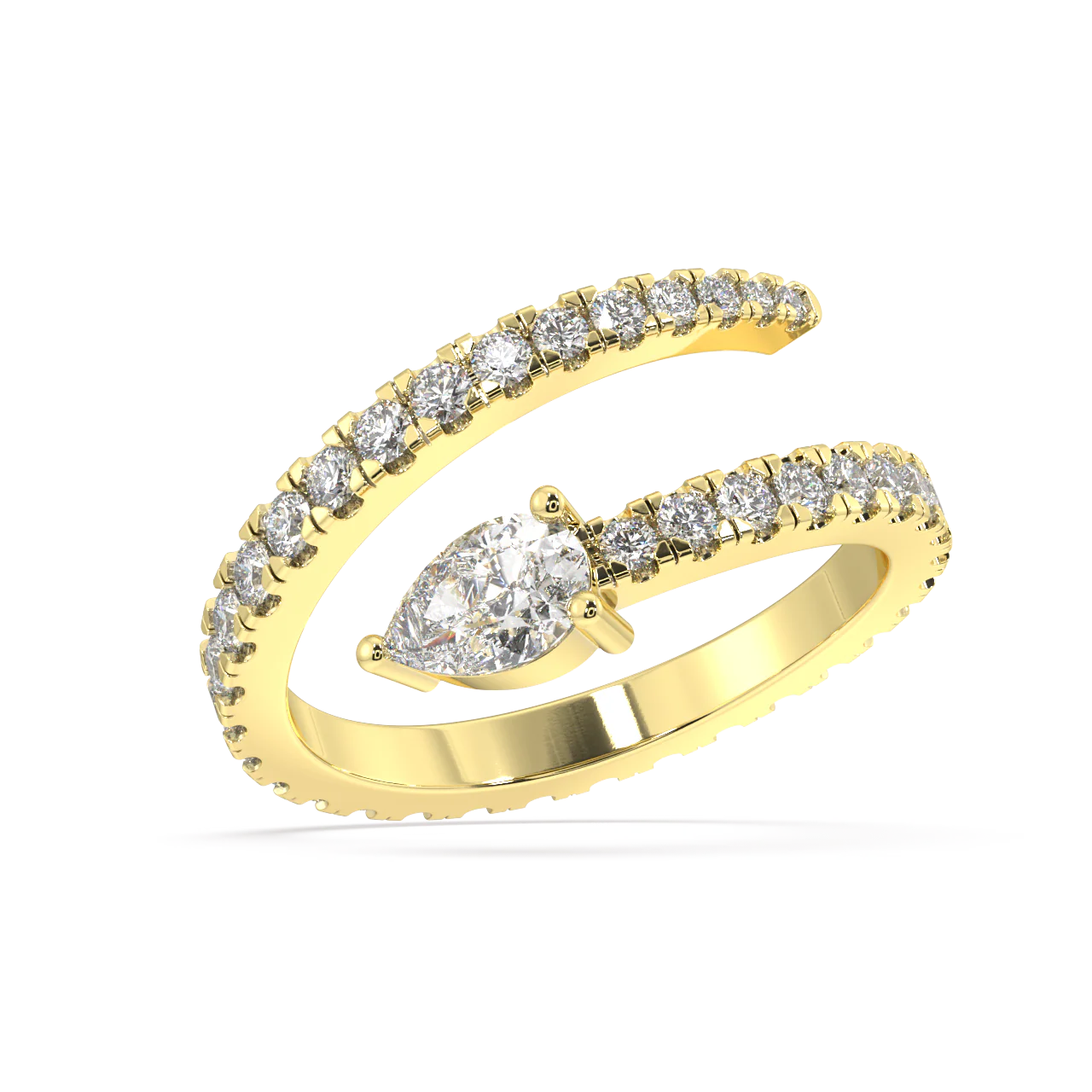 Beatrice Pear Diamond Ring - Image 2