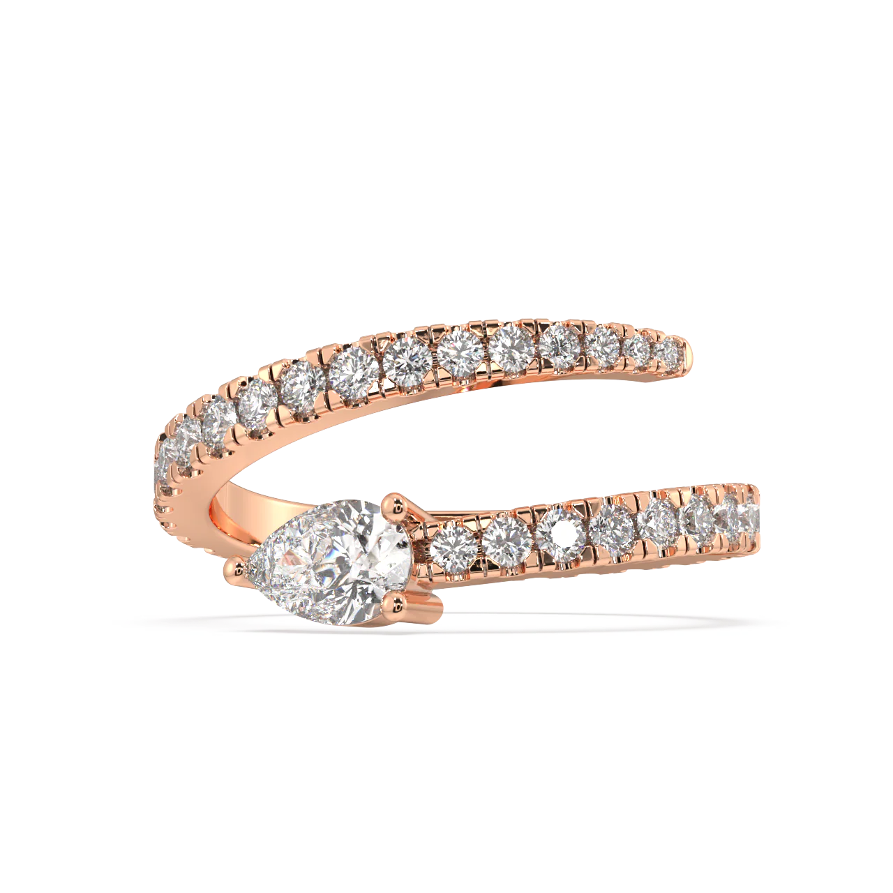 Beatrice Pear Diamond Ring - Image 6