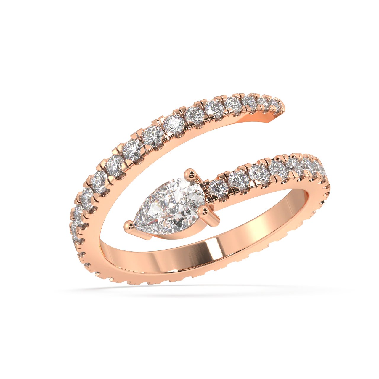 Beatrice Pear Diamond Ring - Image 7