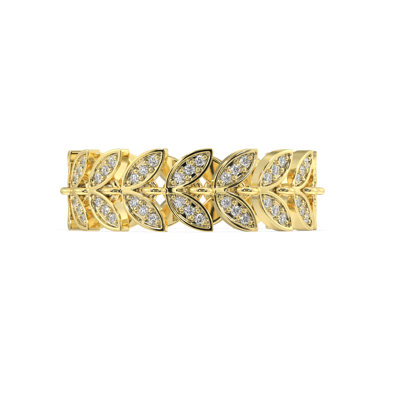 Camellia Round Diamond Ring