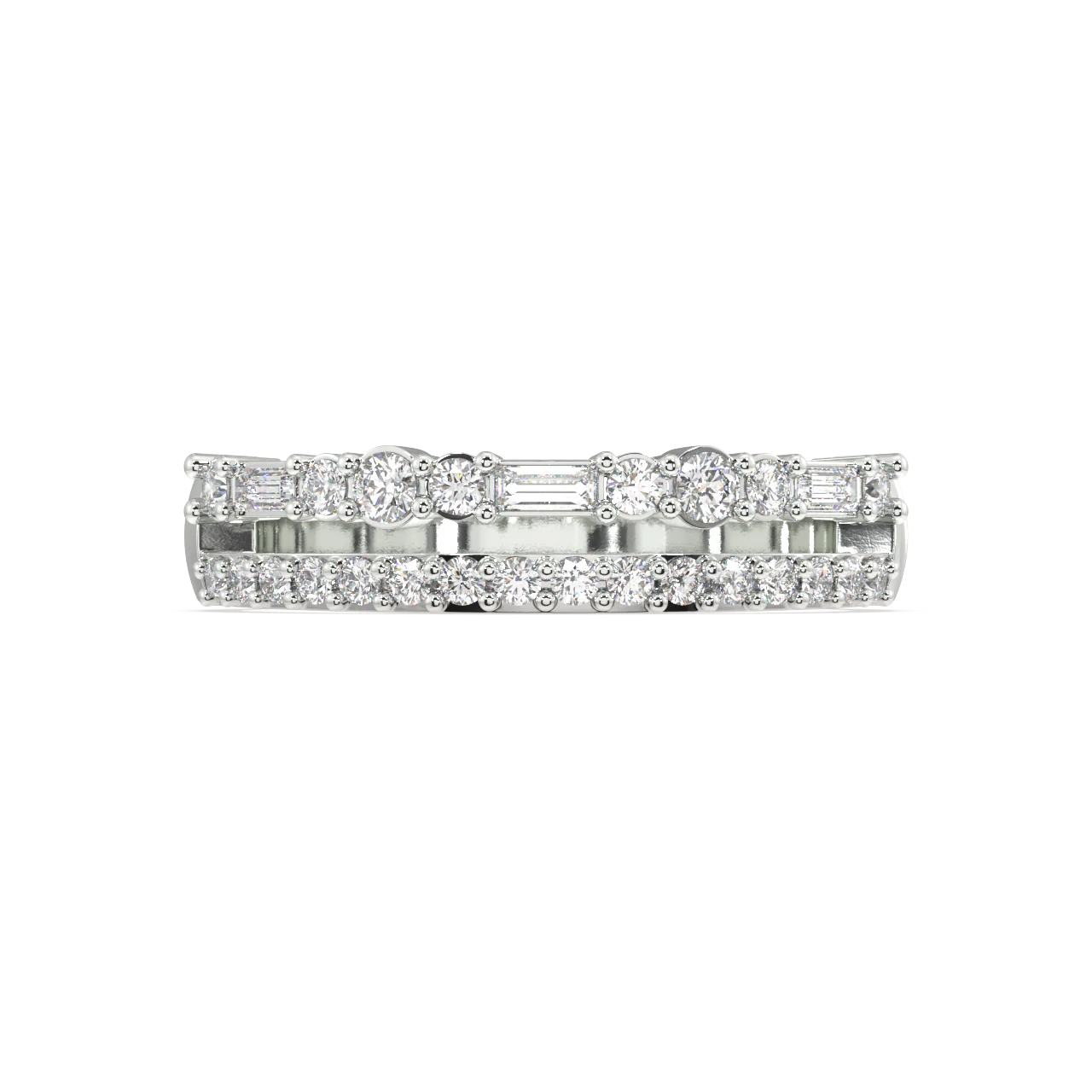 Coral Baguette Diamond Ring - Image 11