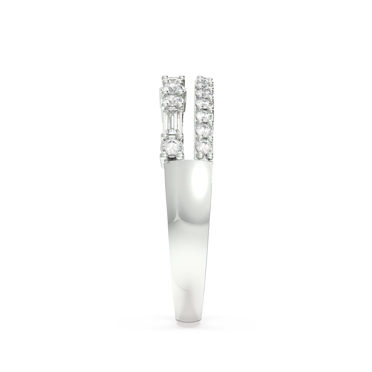 Coral Baguette Diamond Ring - Image 14