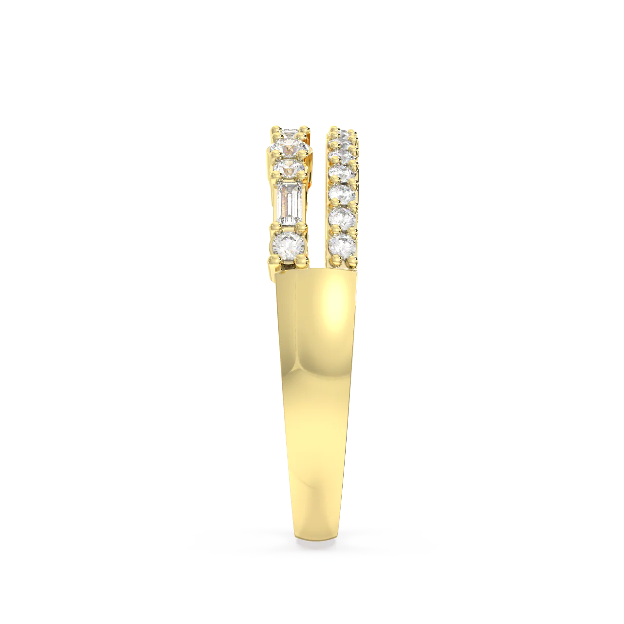 Coral Baguette Diamond Ring - Image 4