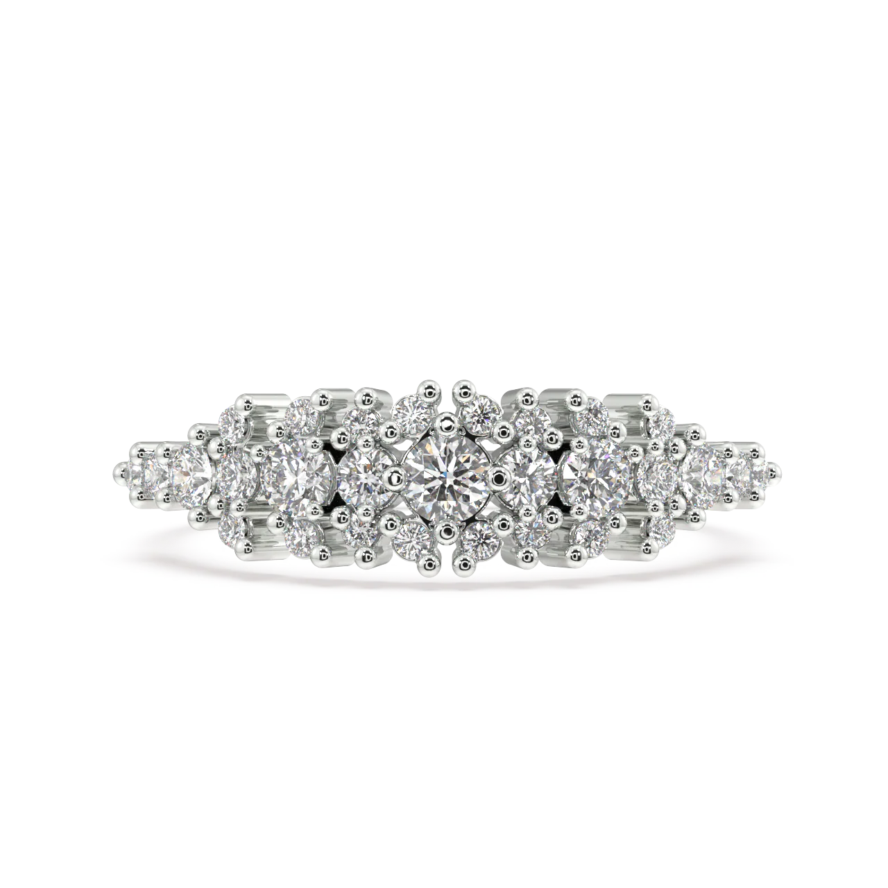 Coral Round Diamond Ring - Image 11