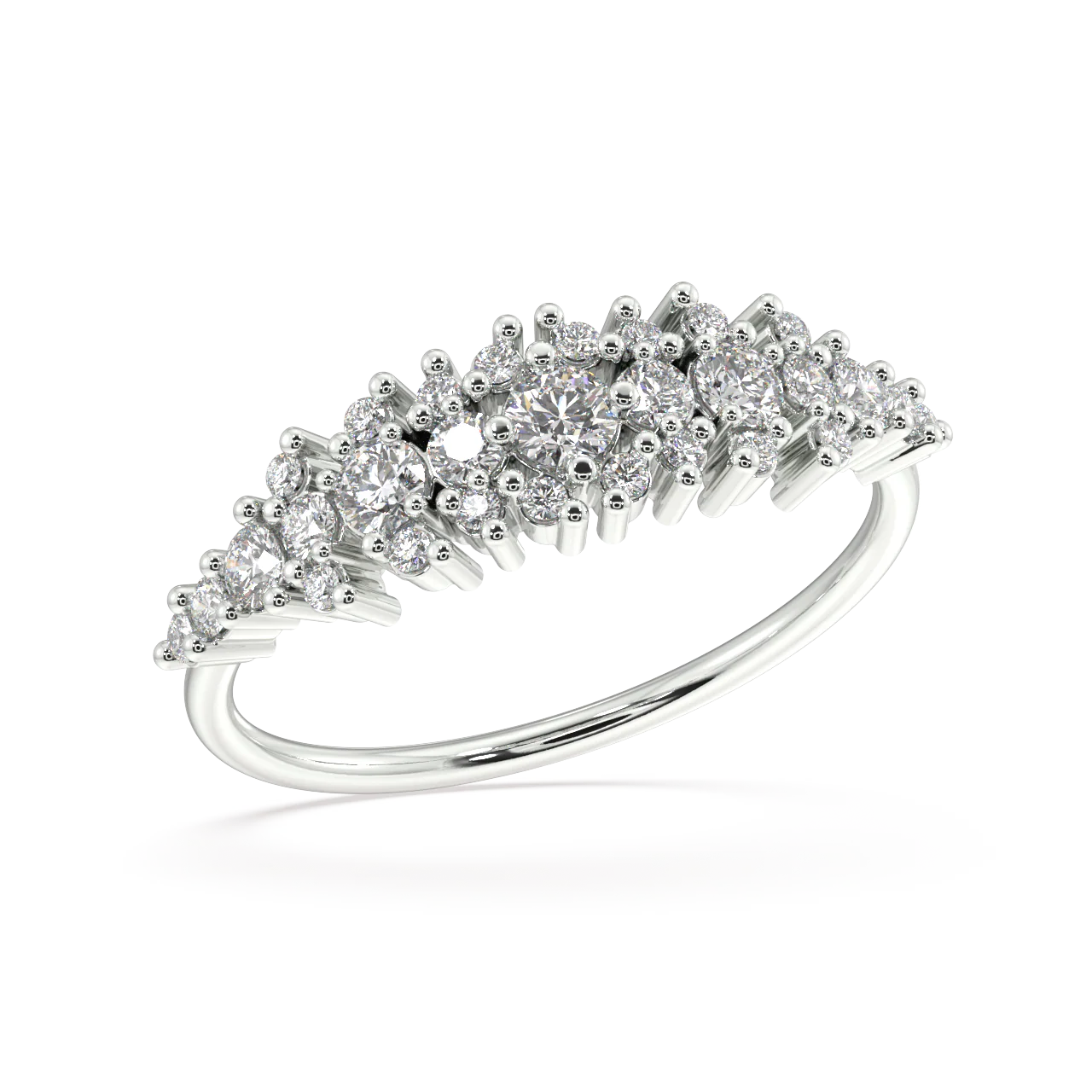 Coral Round Diamond Ring - Image 12