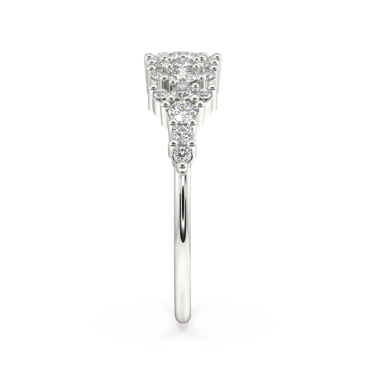 Coral Round Diamond Ring - Image 14