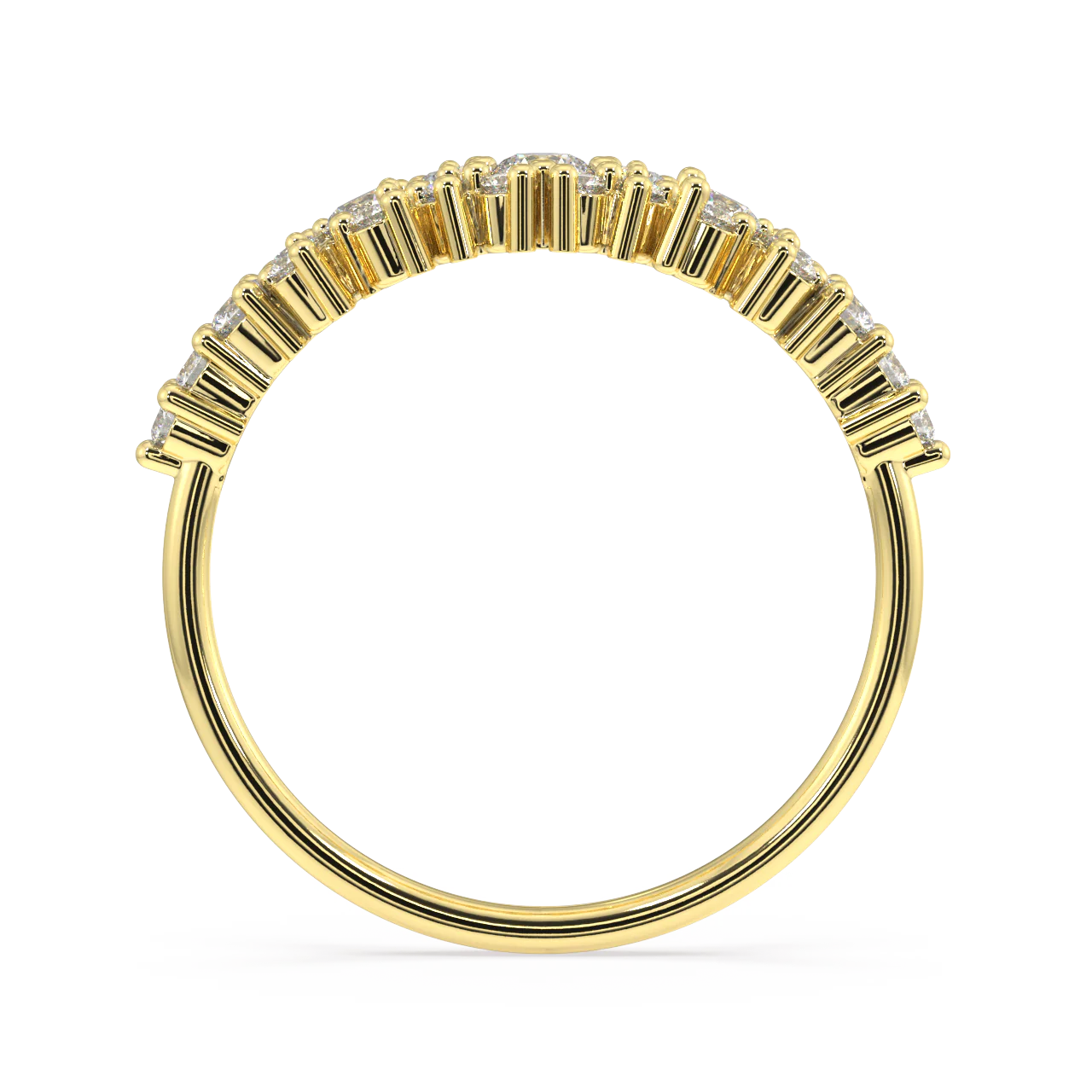 Coral Round Diamond Ring - Image 3
