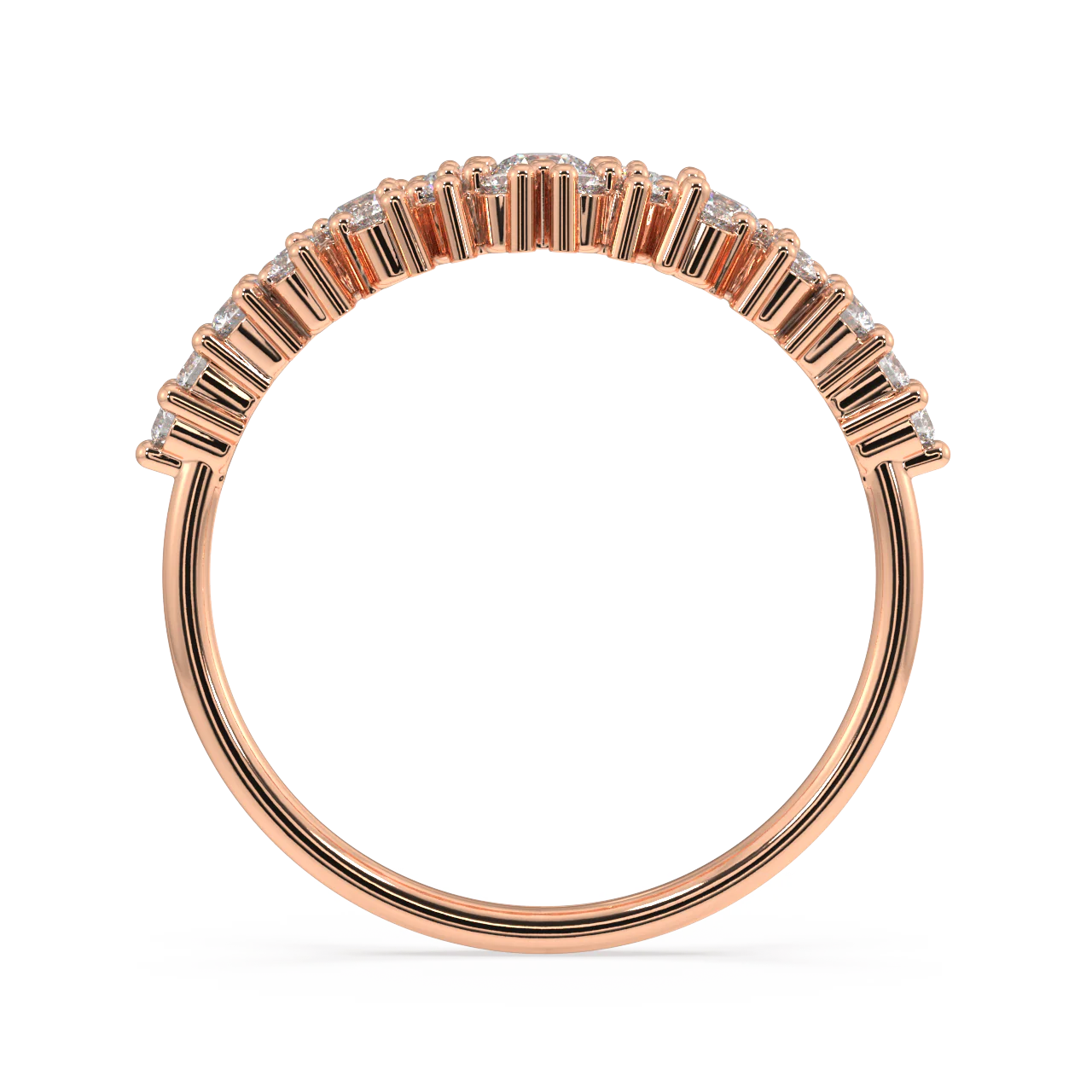 Coral Round Diamond Ring - Image 8
