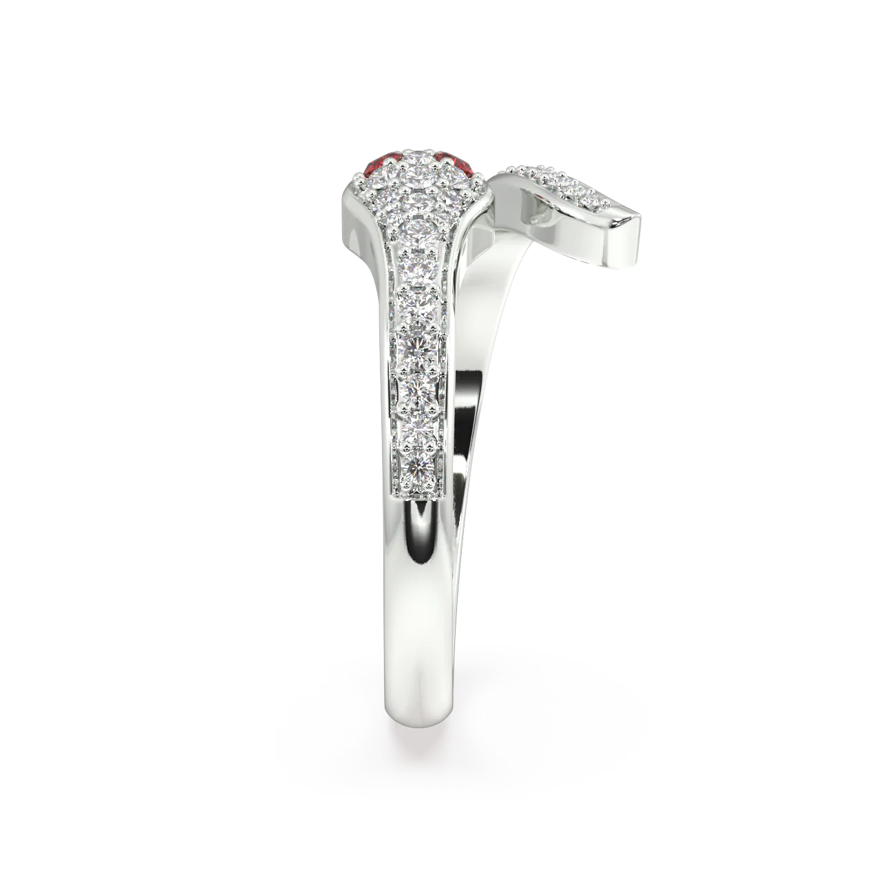Crimson Serpent Diamond Ring - Image 11