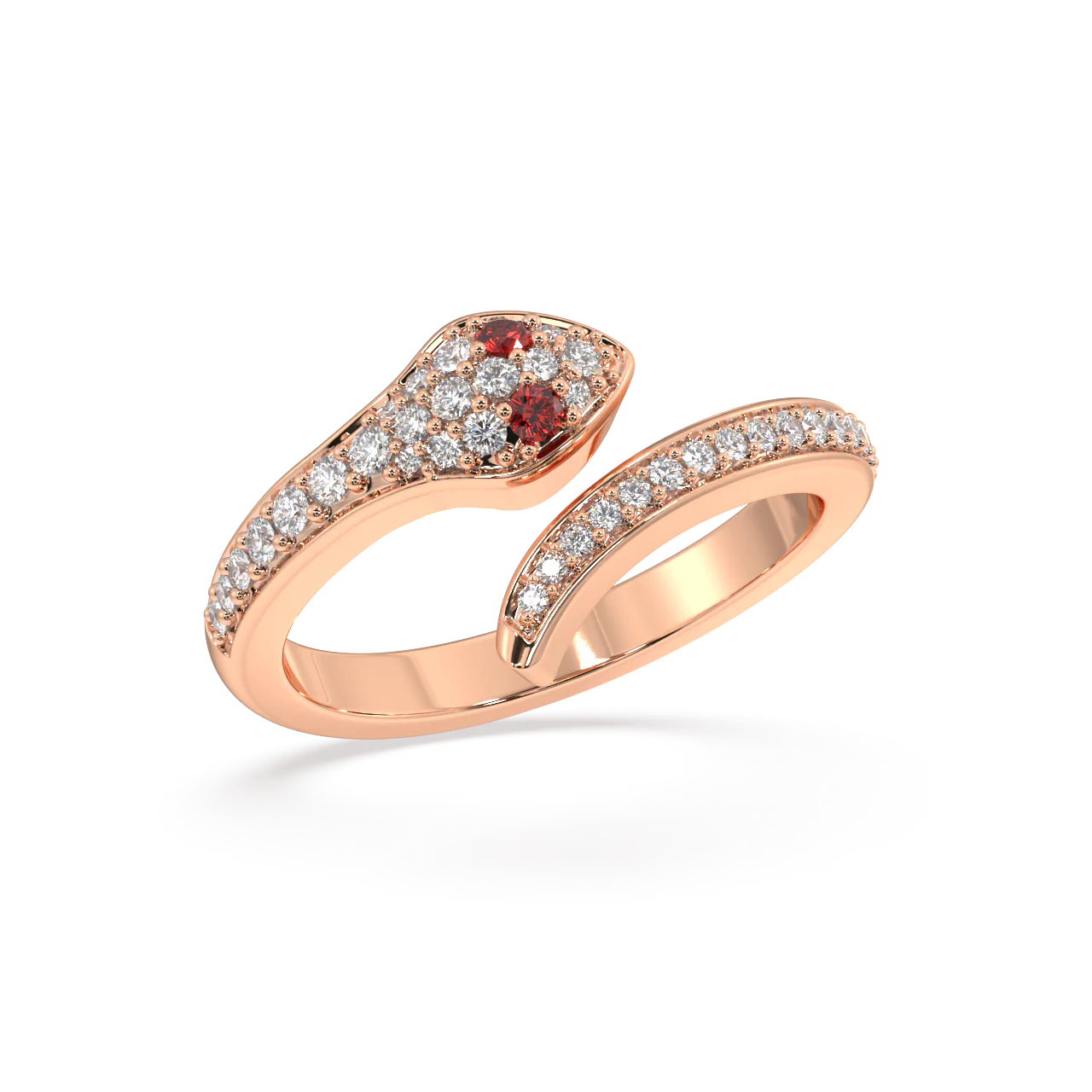 Crimson Serpent Diamond Ring - Image 6