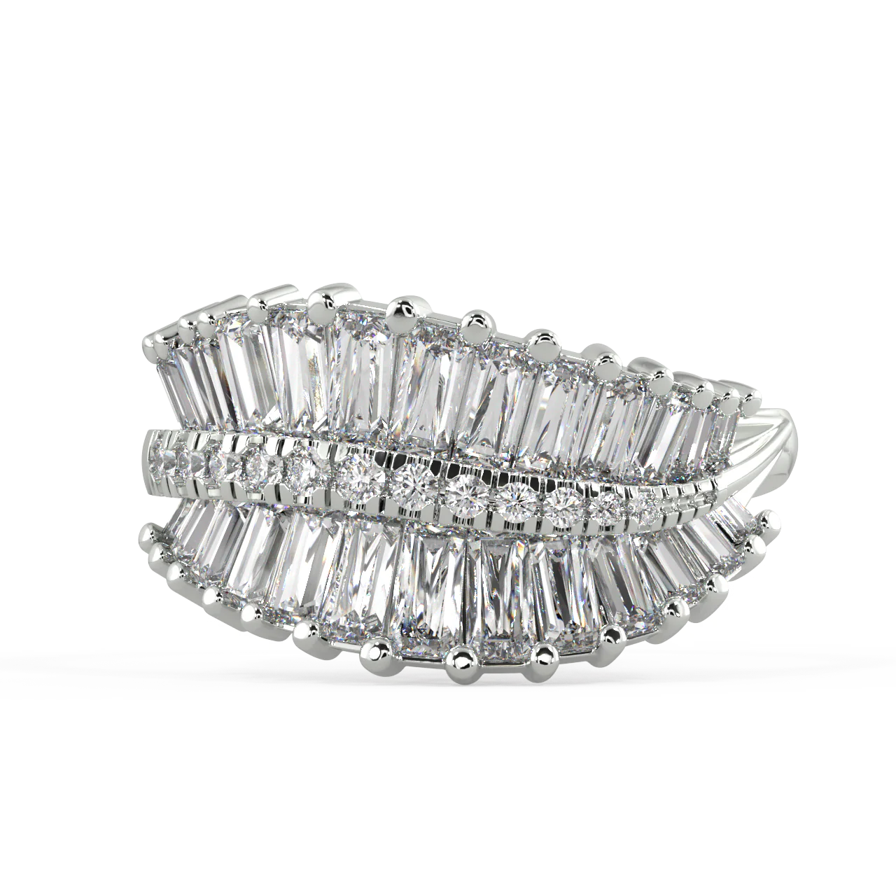 Echo Baguette Diamond Ring - Image 11