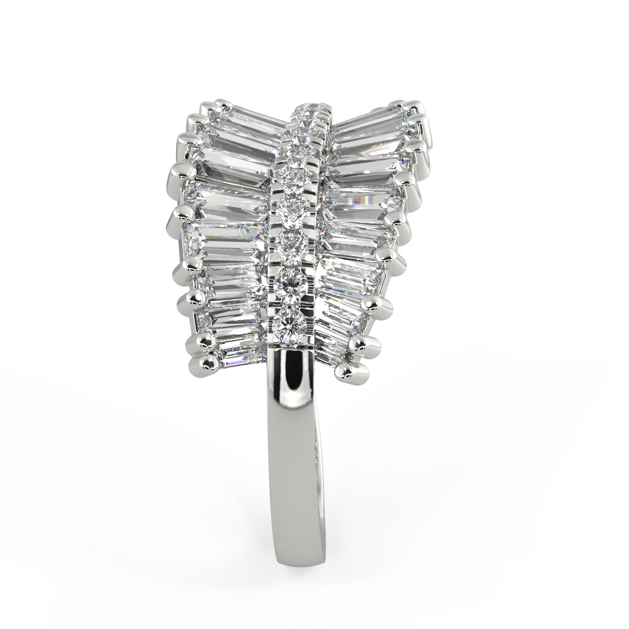 Echo Baguette Diamond Ring - Image 14