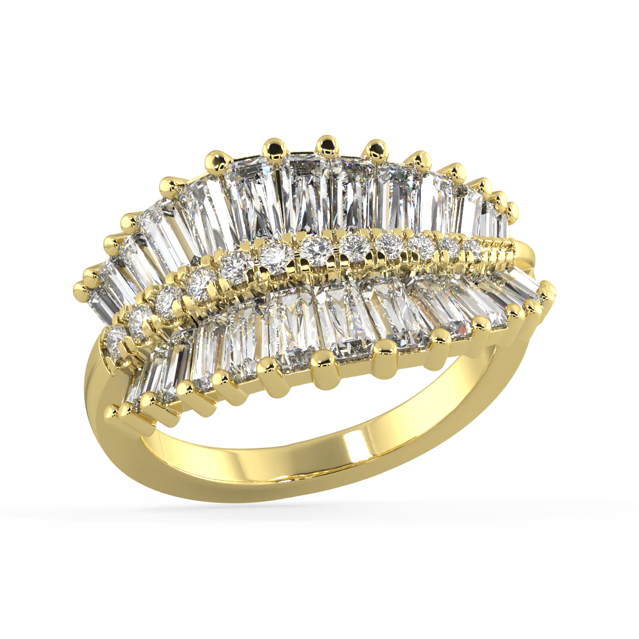 Echo Baguette Diamond Ring - Image 2
