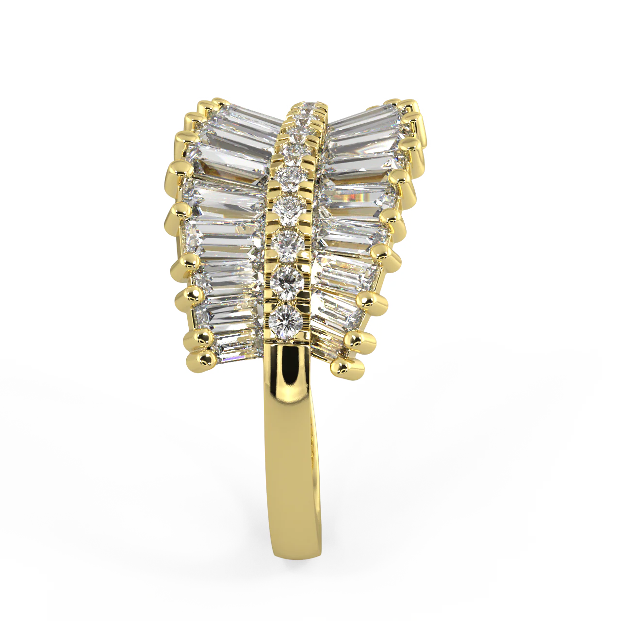 Echo Baguette Diamond Ring - Image 4
