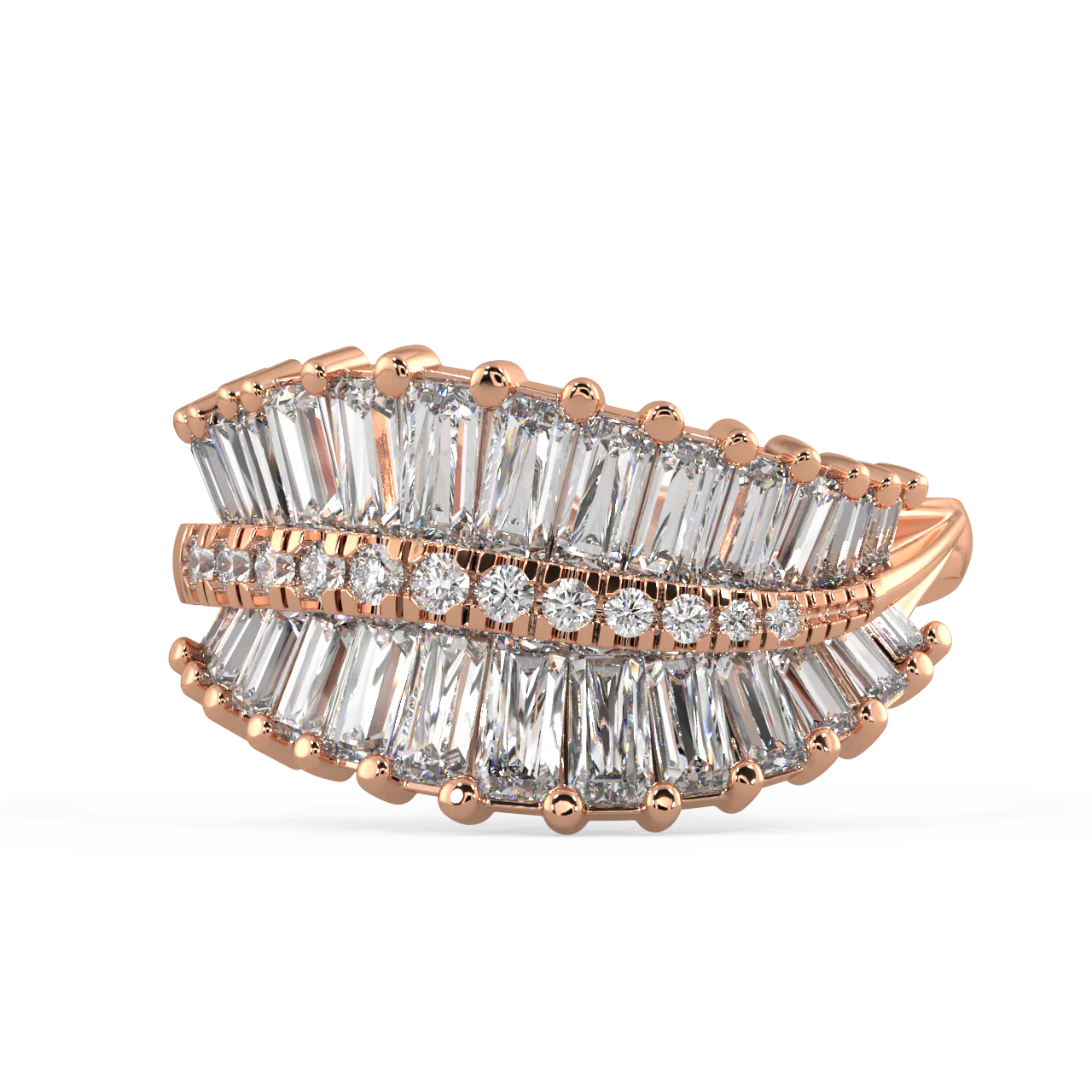 Echo Baguette Diamond Ring - Image 6