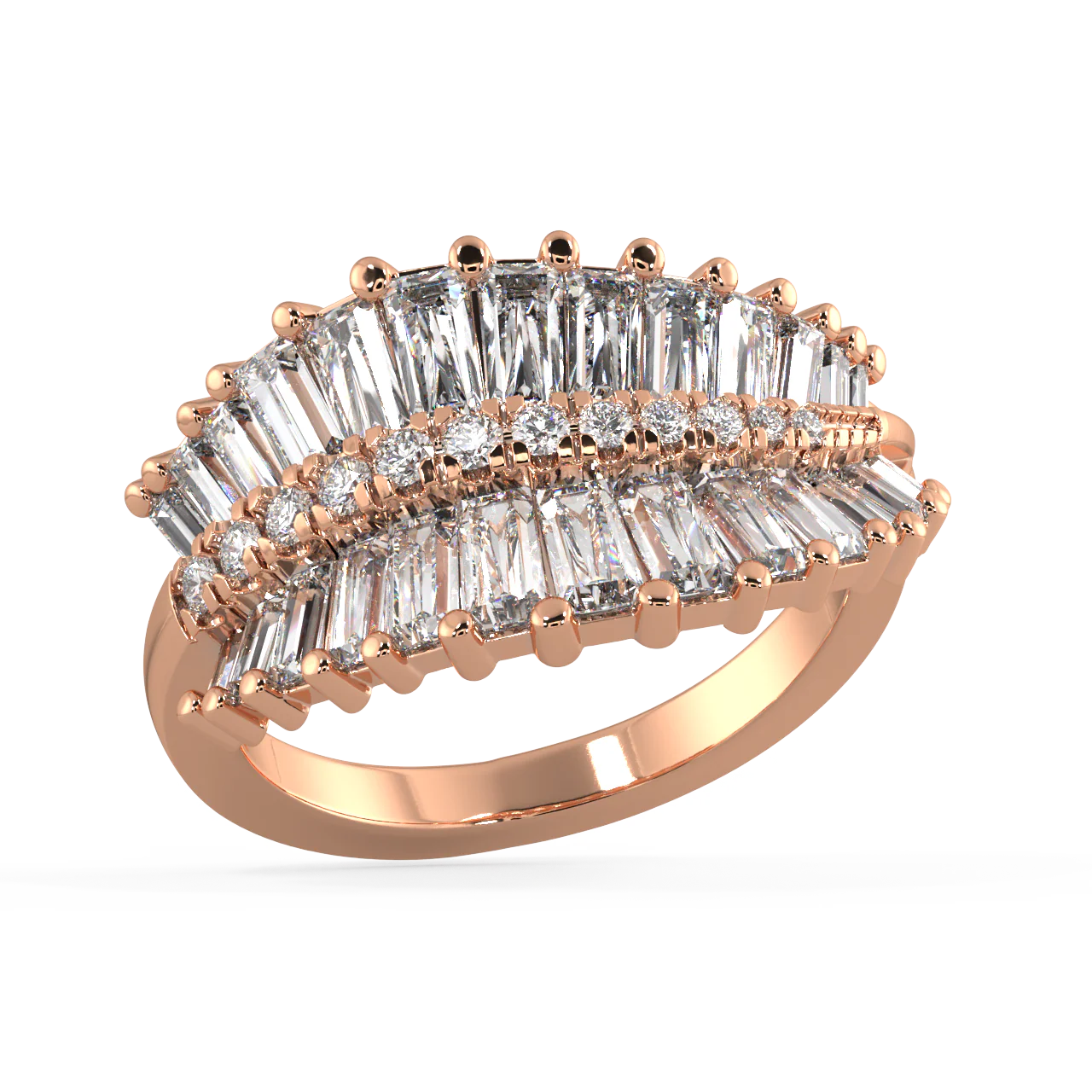 Echo Baguette Diamond Ring - Image 7