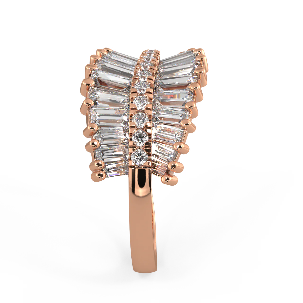 Echo Baguette Diamond Ring - Image 9