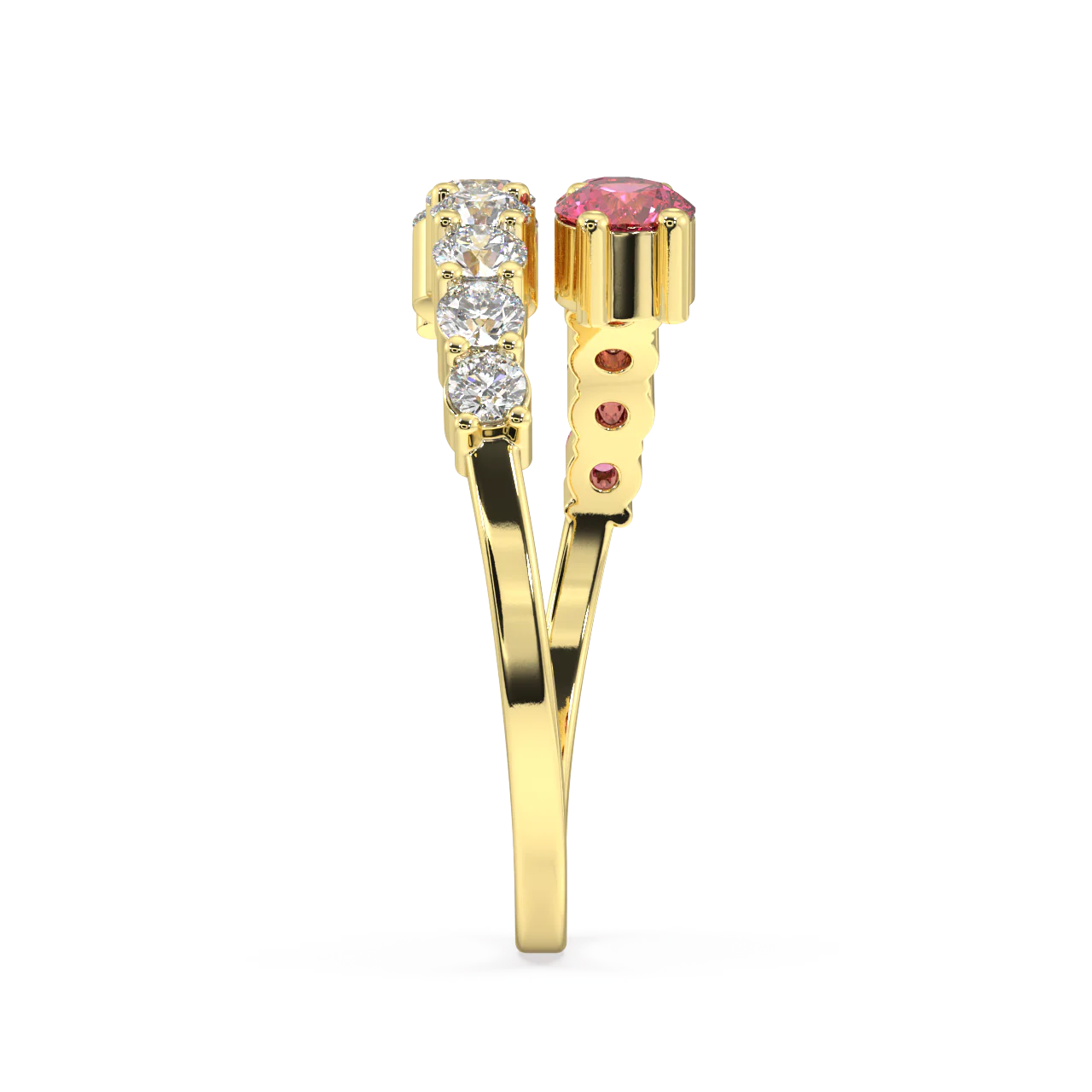 Elara Round Diamond Ring - Image 4