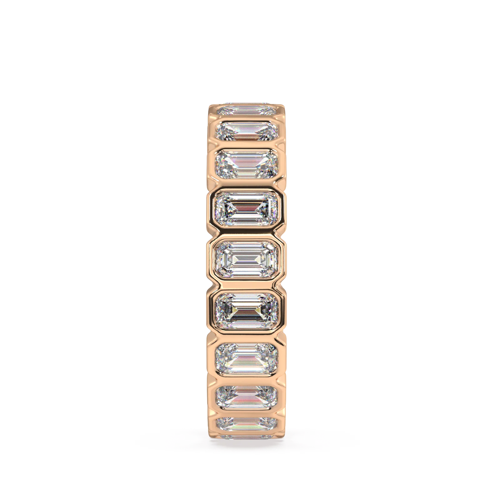 Elysees Emerald Classic Eternity Bands - 5ct - Image 3