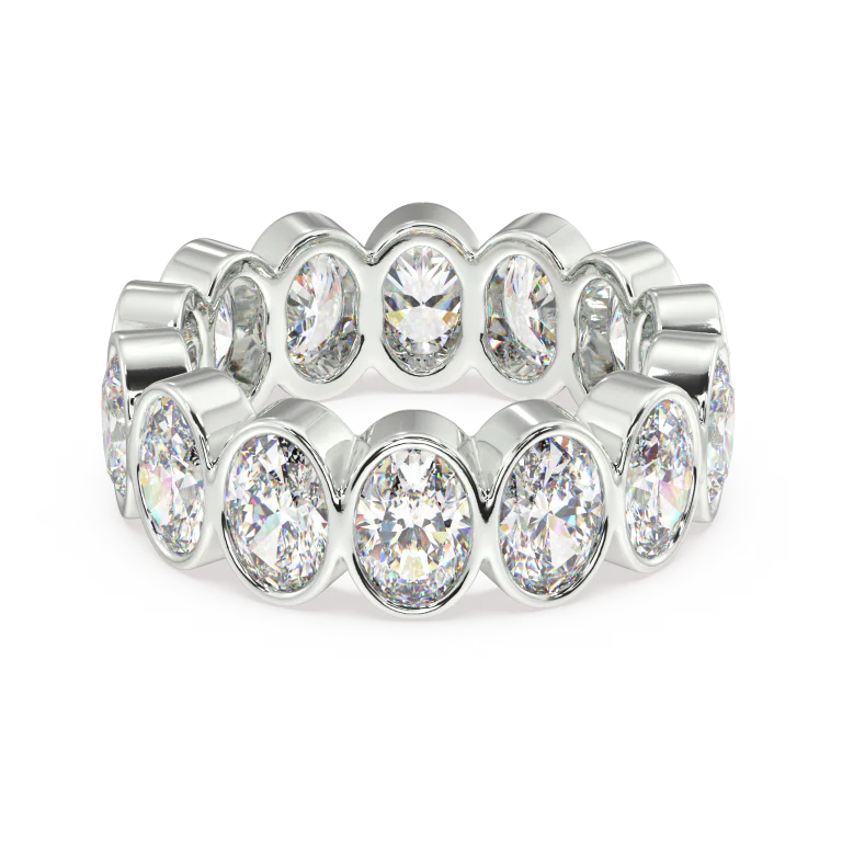 Elysees Oval Classic Eternity Bands - 5ct - Image 11