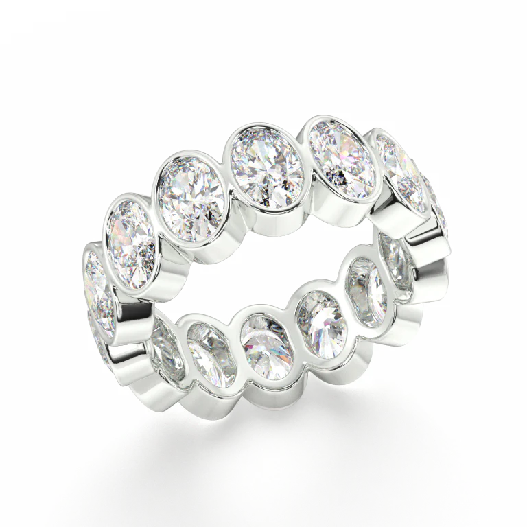 Elysees Oval Classic Eternity Bands - 5ct - Image 16