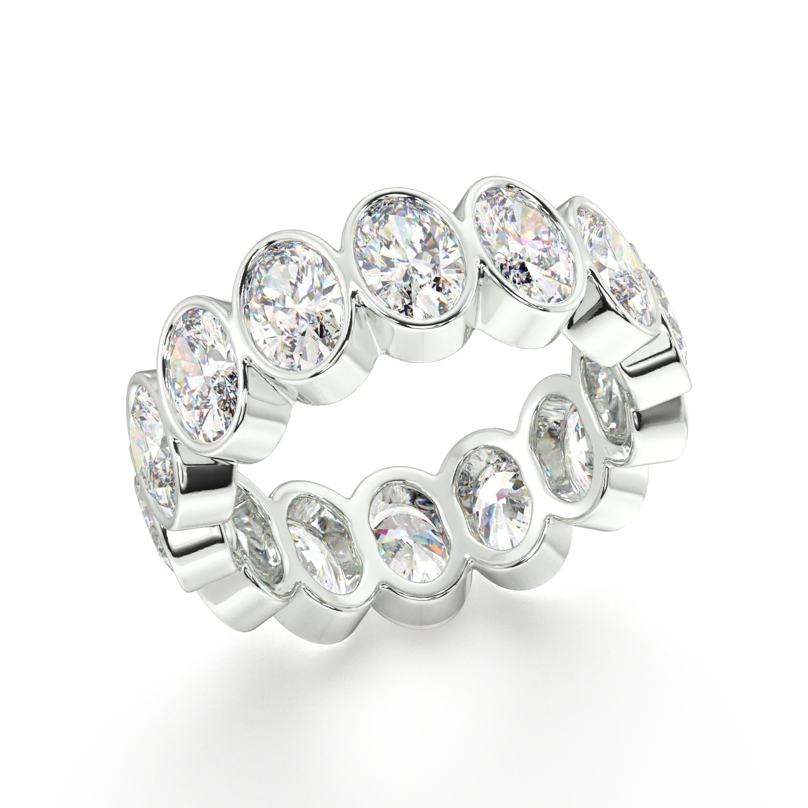 Elysees Oval Classic Eternity Bands - 5ct - Image 17