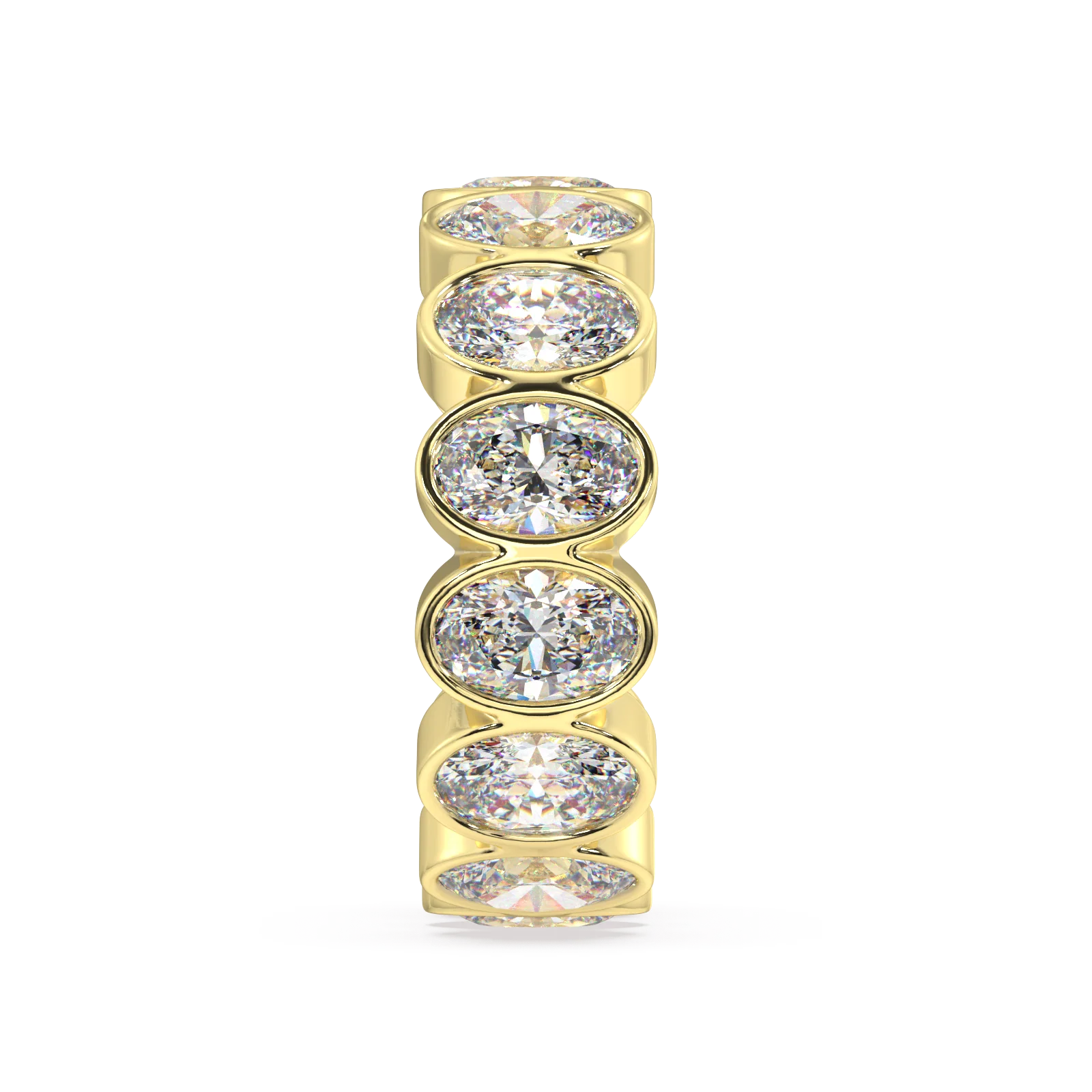 Elysees Oval Classic Eternity Bands - 5ct - Image 4