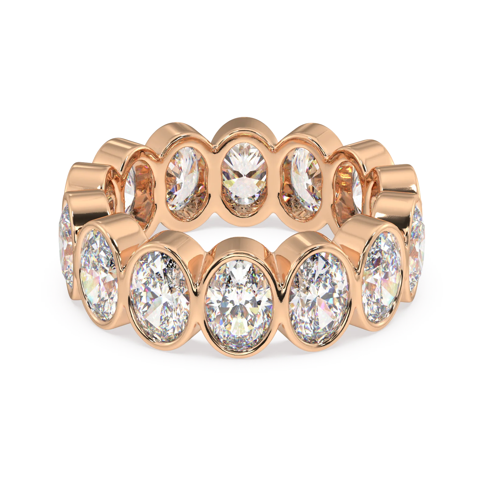 Elysees Oval Classic Eternity Bands - 5ct - Image 6