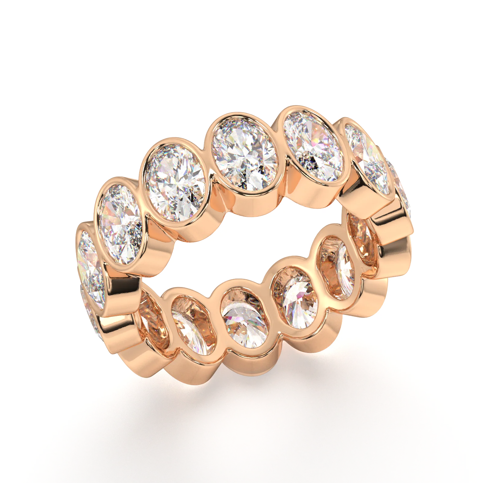 Elysees Oval Classic Eternity Bands - 5ct - Image 7
