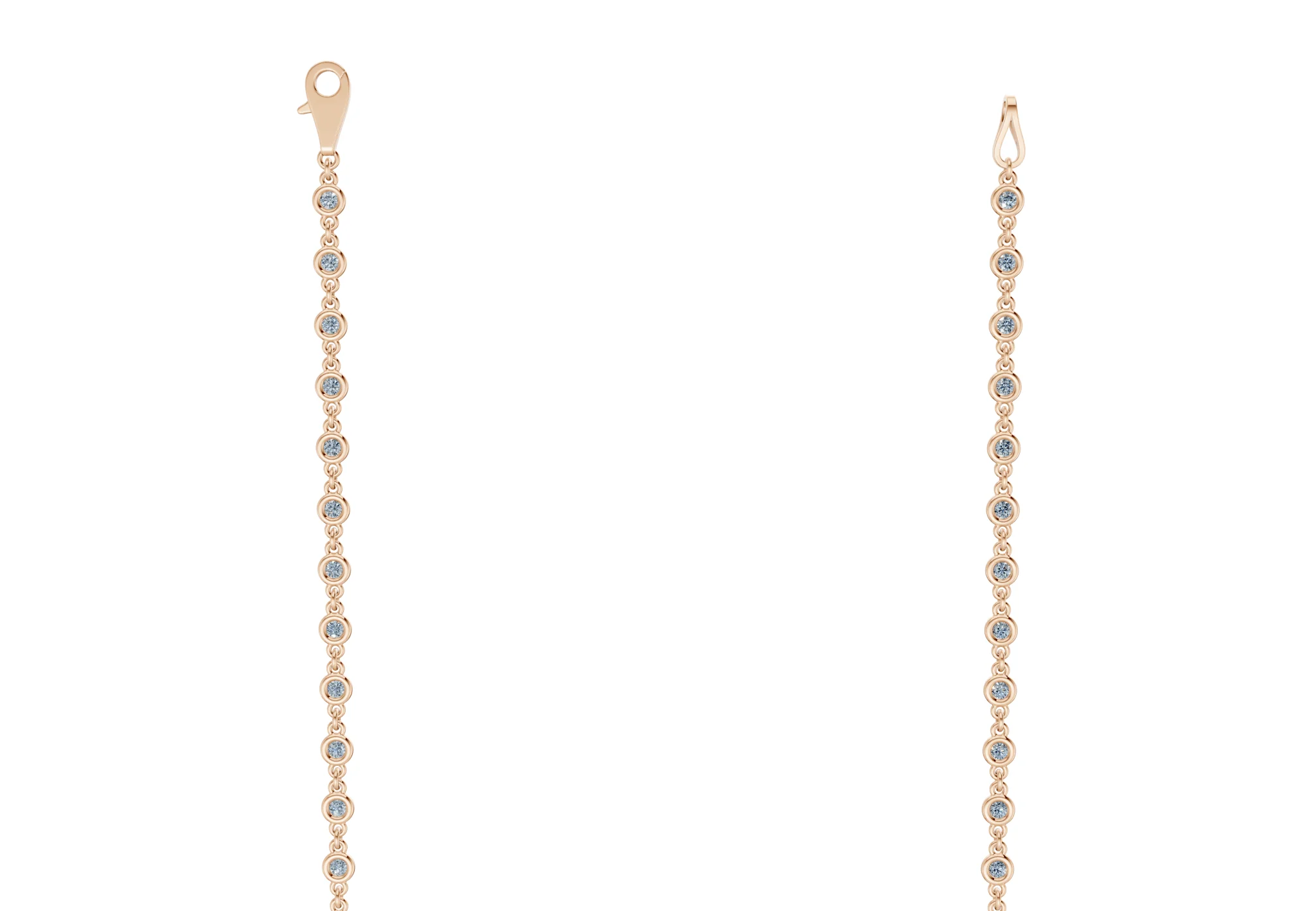 Eternal Blue Diamond Stationed Necklace 2 Carat Total Wt. - Image 6