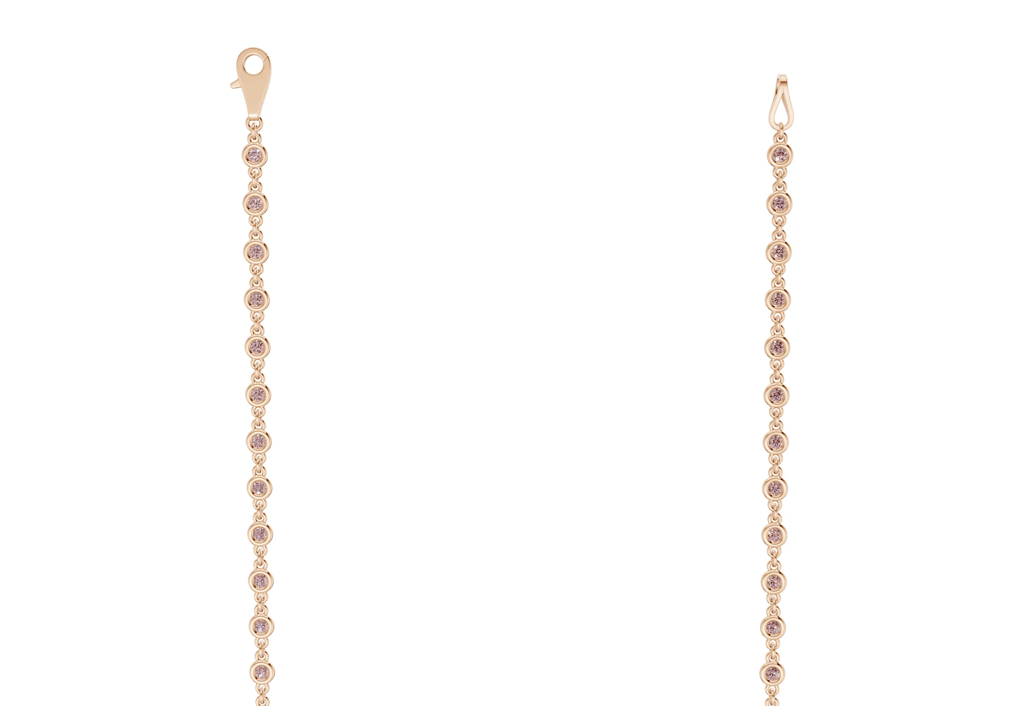 Eternal Pink Diamond Stationed Necklace 2 Carat Total Wt. - Image 6