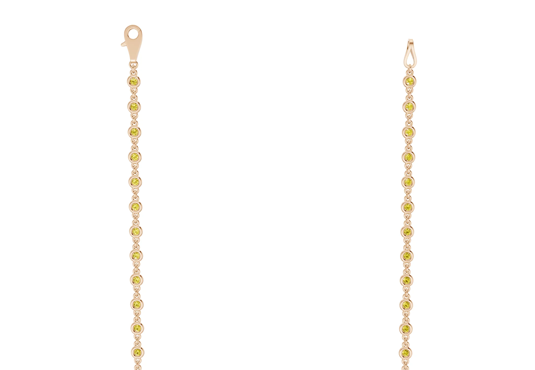 Eternal Yellow Diamond Stationed Necklace 2 Carat Total Wt. - Image 6