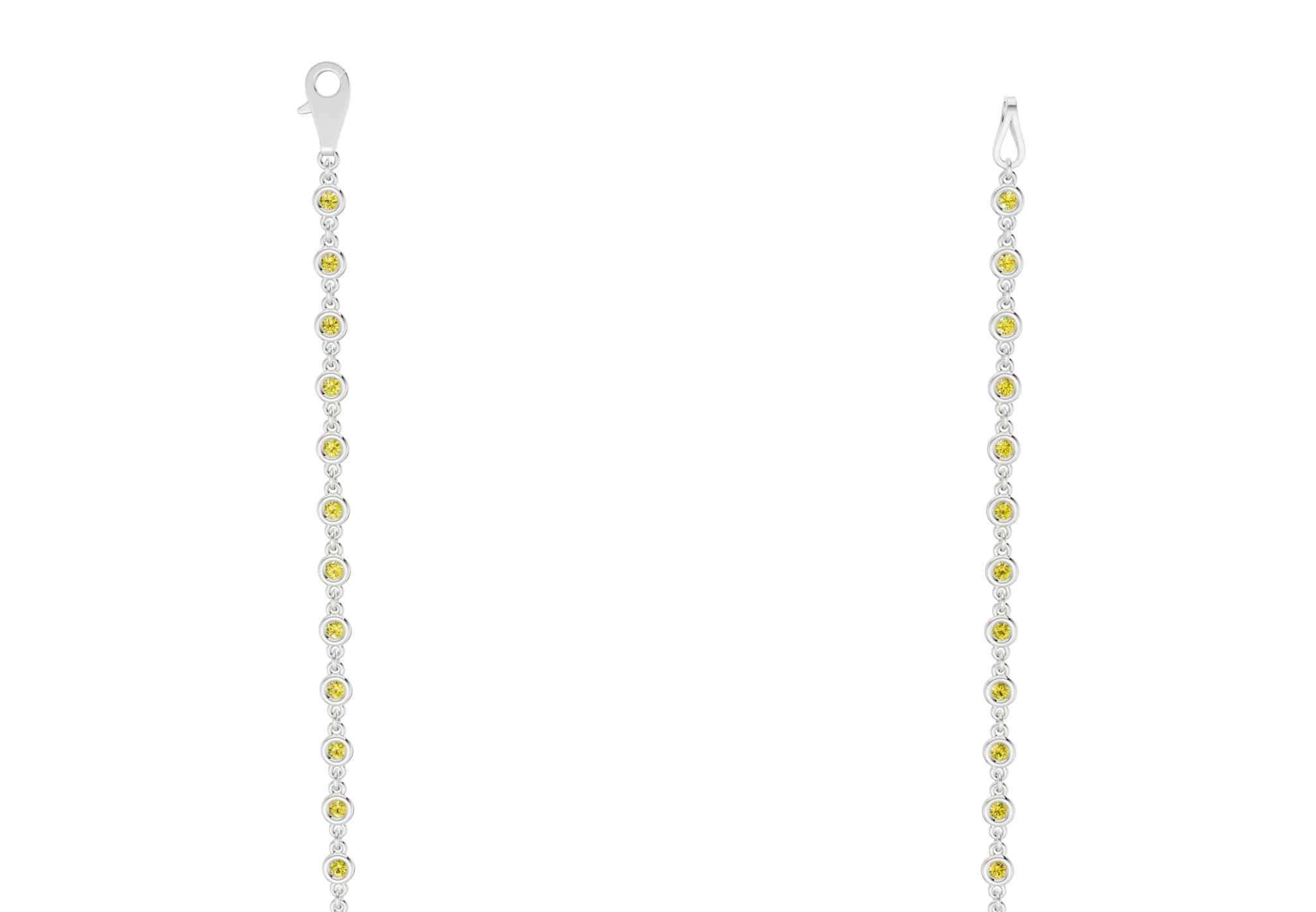 Eternal Yellow Diamond Stationed Necklace 2 Carat Total Wt. - Image 9