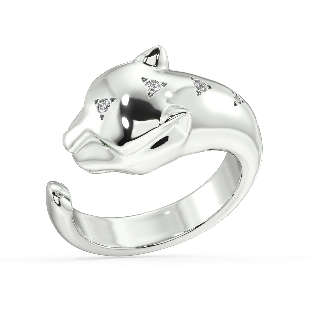 Feline Round Diamond Ring - Image 11