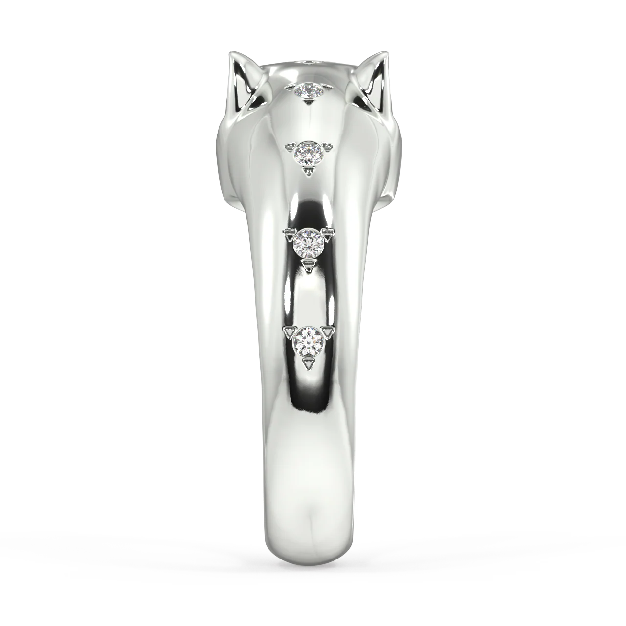 Feline Round Diamond Ring - Image 13