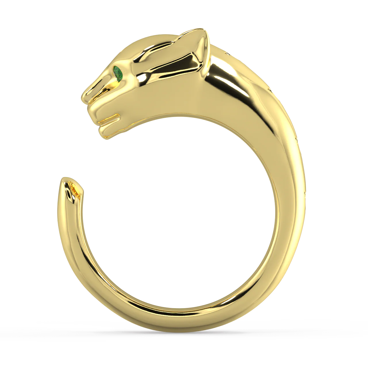 Feline Round Diamond Ring - Image 2