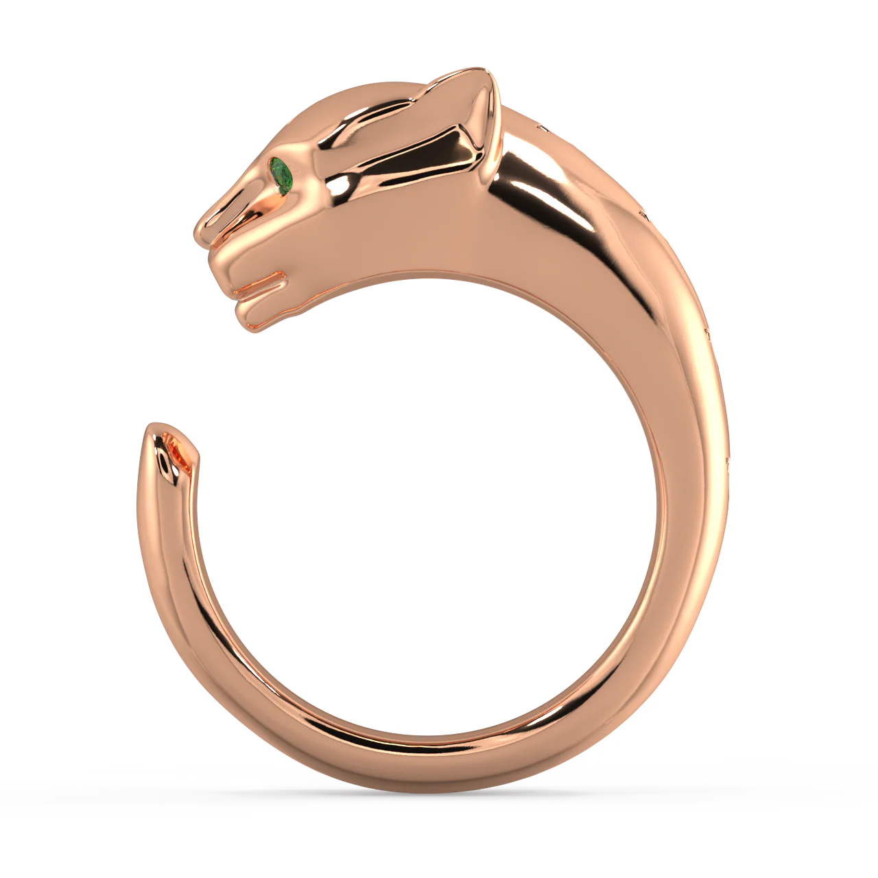 Feline Round Diamond Ring - Image 7