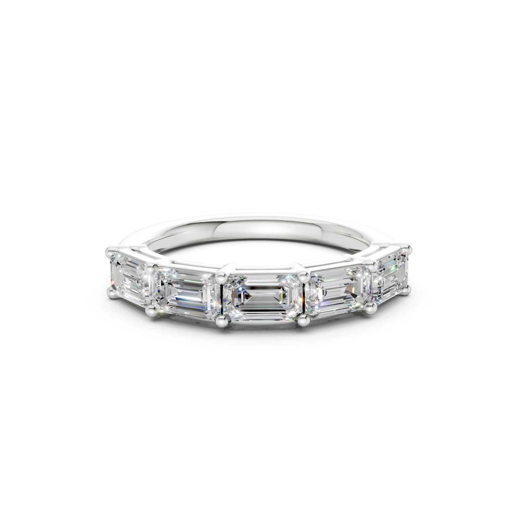 The Fifth Avenue Five — Emerald Cut Band (2ct TW) - Image 5
