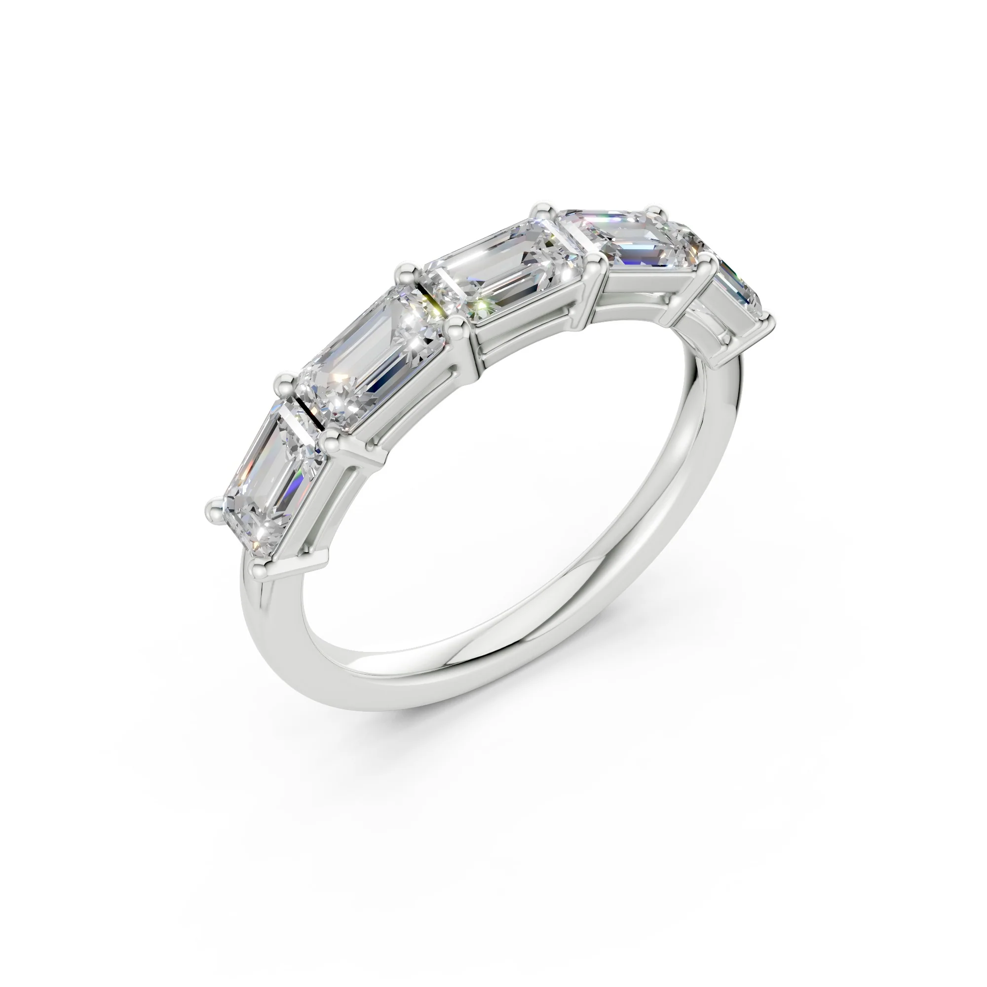 The Fifth Avenue Five — Emerald Cut Band (2ct TW) - Image 7