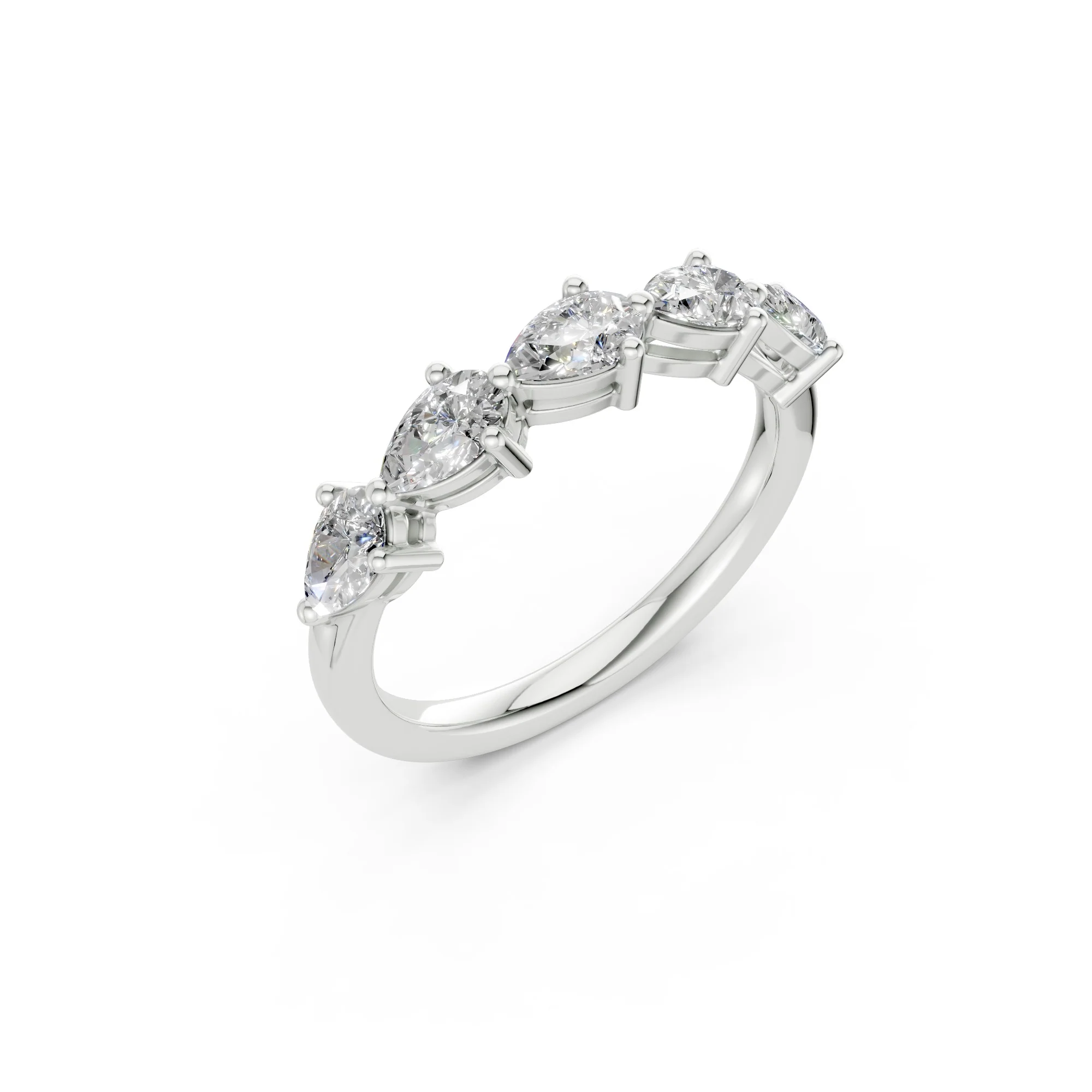 The Fifth Avenue Five — Pear Cut Band (2ct TW) - Image 10