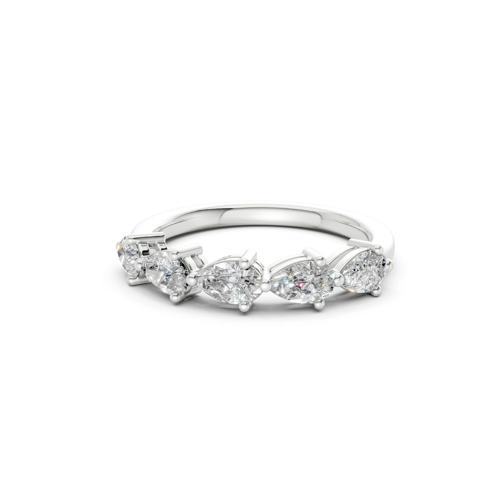 The Fifth Avenue Five — Pear Cut Band (2ct TW) - Image 5