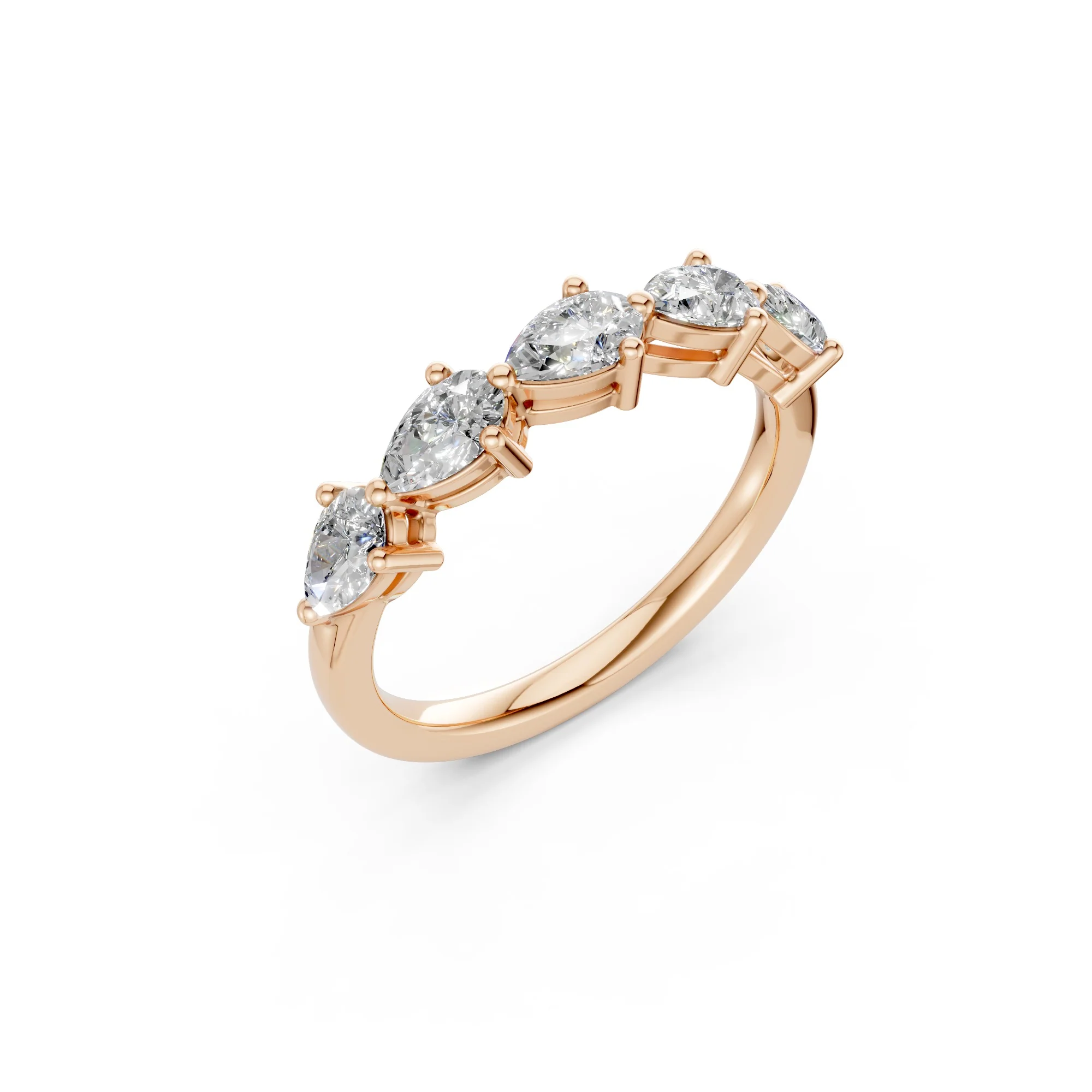The Fifth Avenue Five — Pear Cut Band (2ct TW) - Image 6