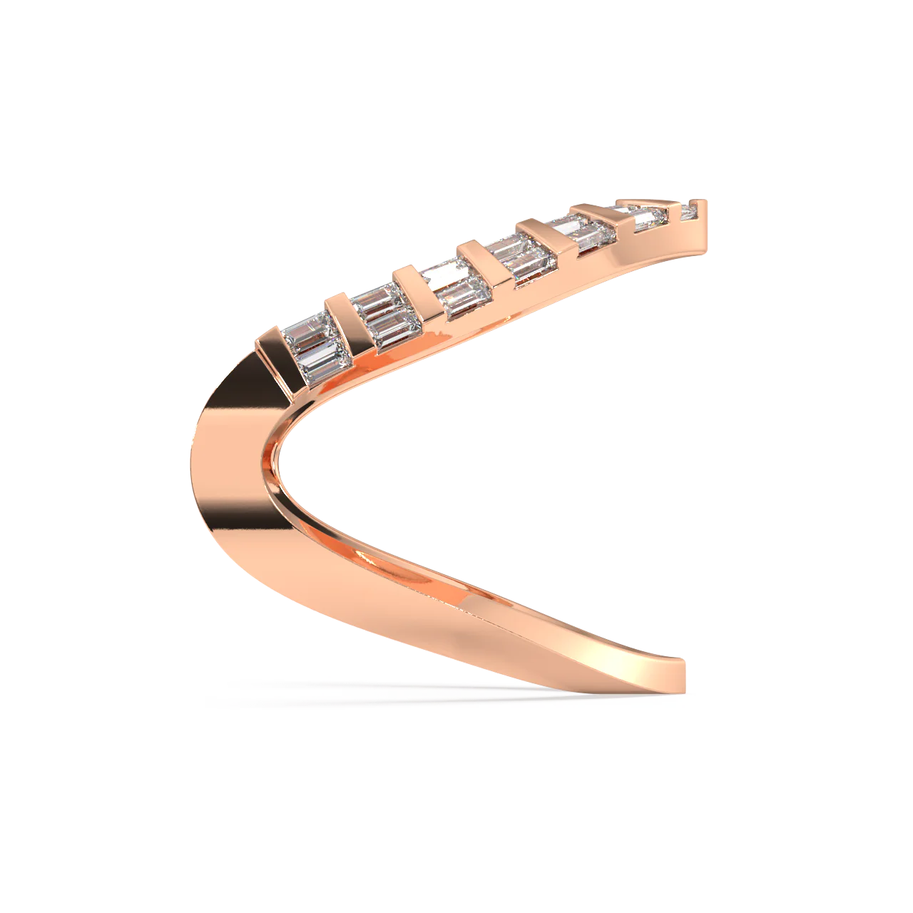 Freya Baguette Diamond Ring - Image 9
