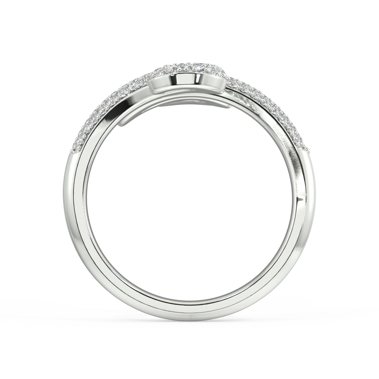 Gilded Serpent Round Diamond Ring - Image 12